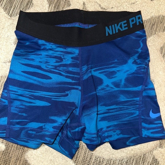 Nike Pants - Nike Pro Dri-FIT Blue Athletic Shorts XS